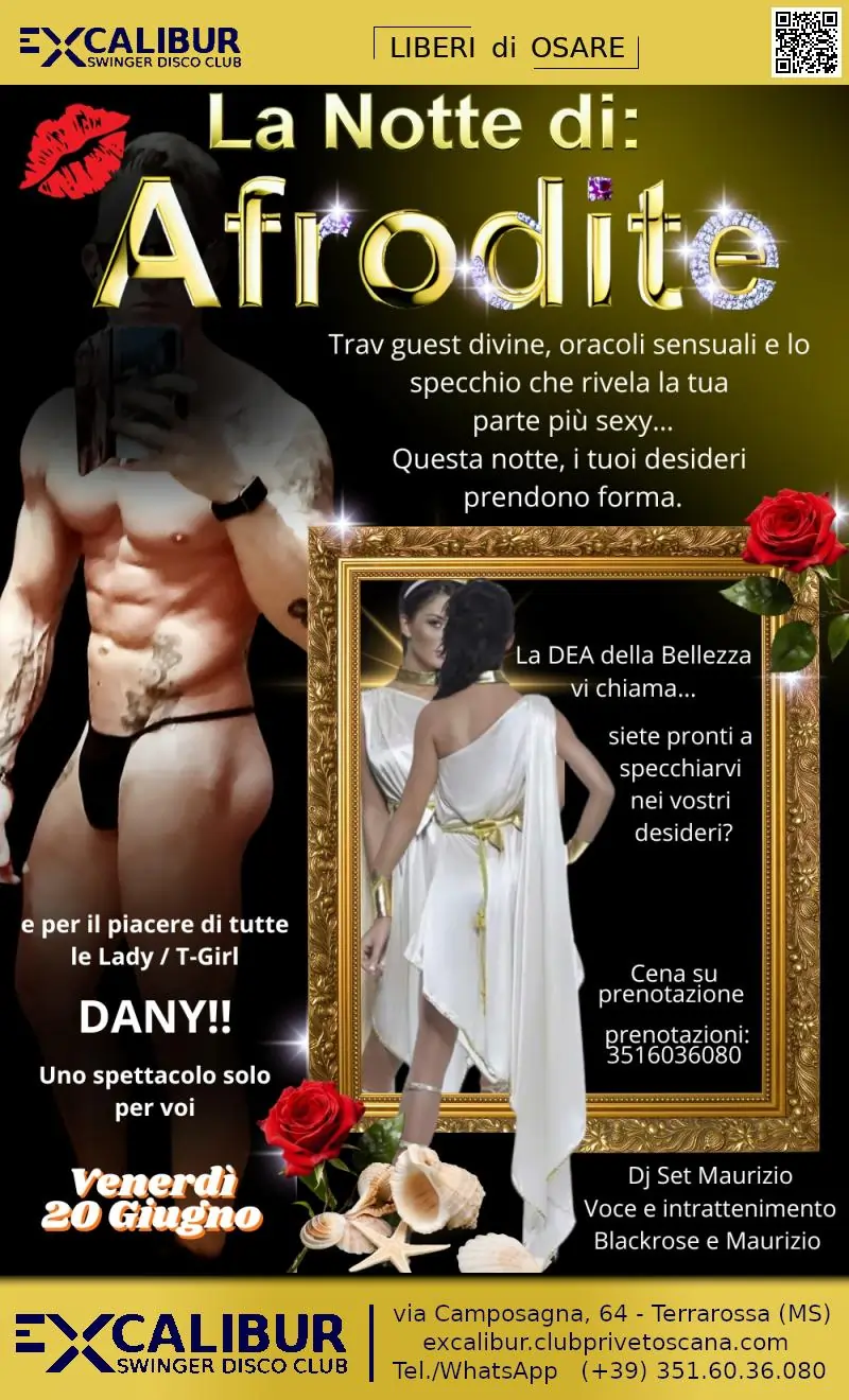 Swinger club prive event La Notte di Afrodite